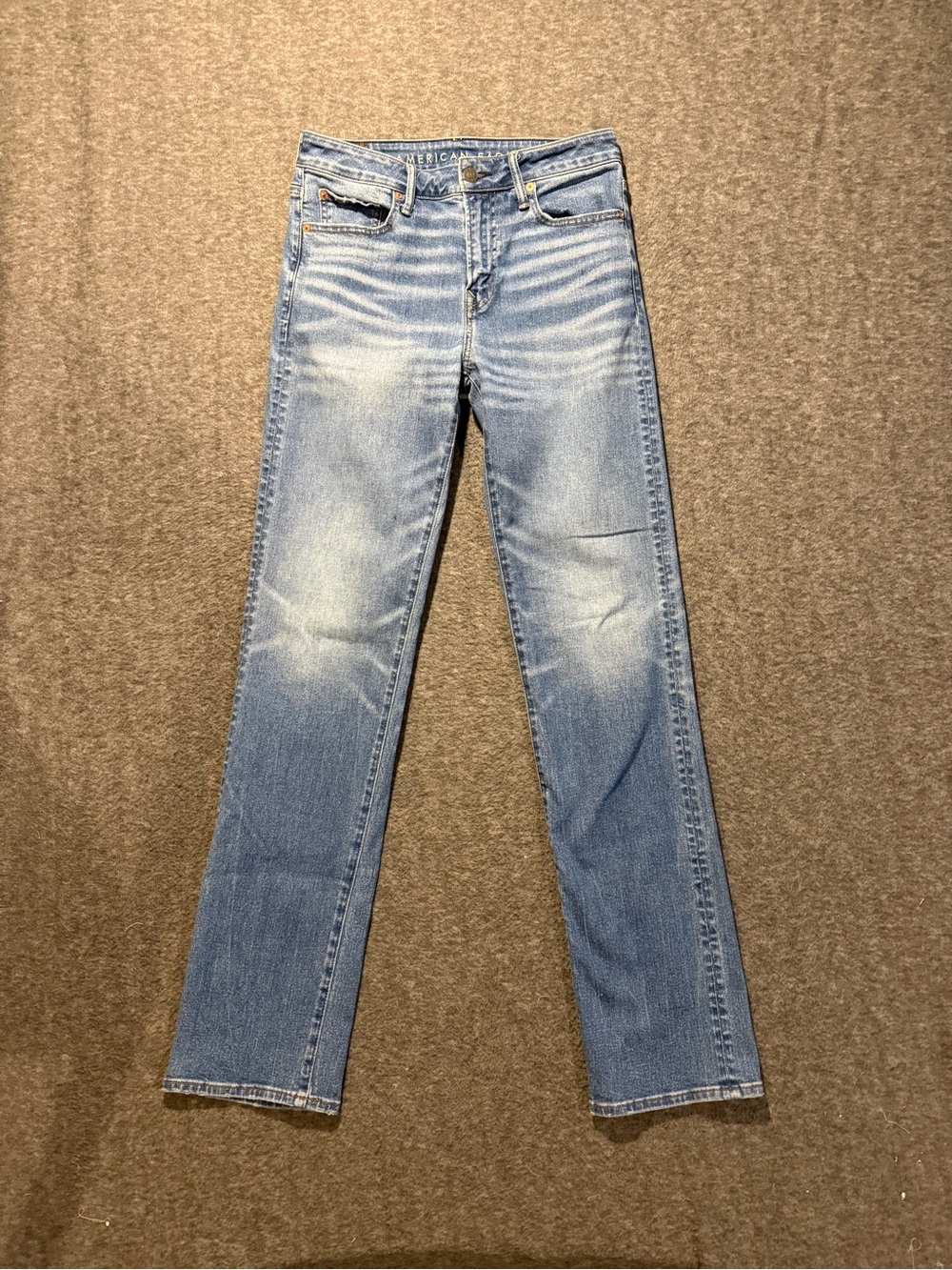 American Eagle Jeans Mens 30x36 blue Relaxed Straight Airflex Stretch Comfort
